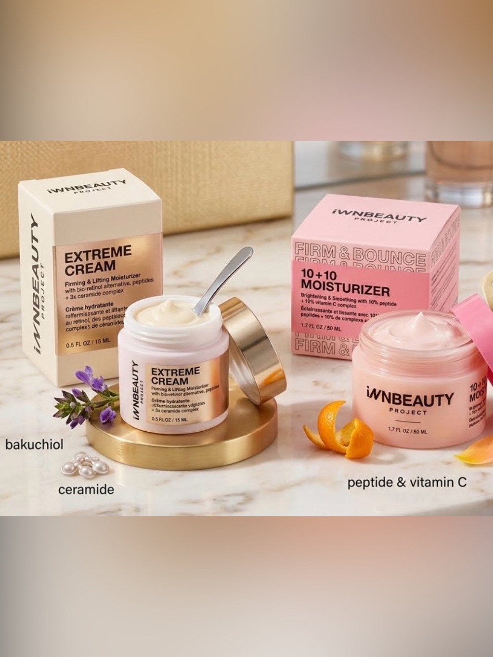 iNNBeauty BUNDLE - Extreme Cream 15mL AND 10+10 Moisturizer 50mL - NEW in Box